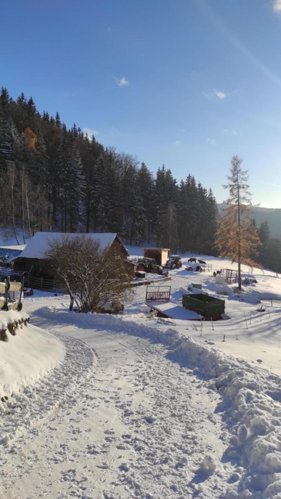 Statek U Rajmunda Zemedelska Farma Villa Velké Karlovice Buitenkant foto