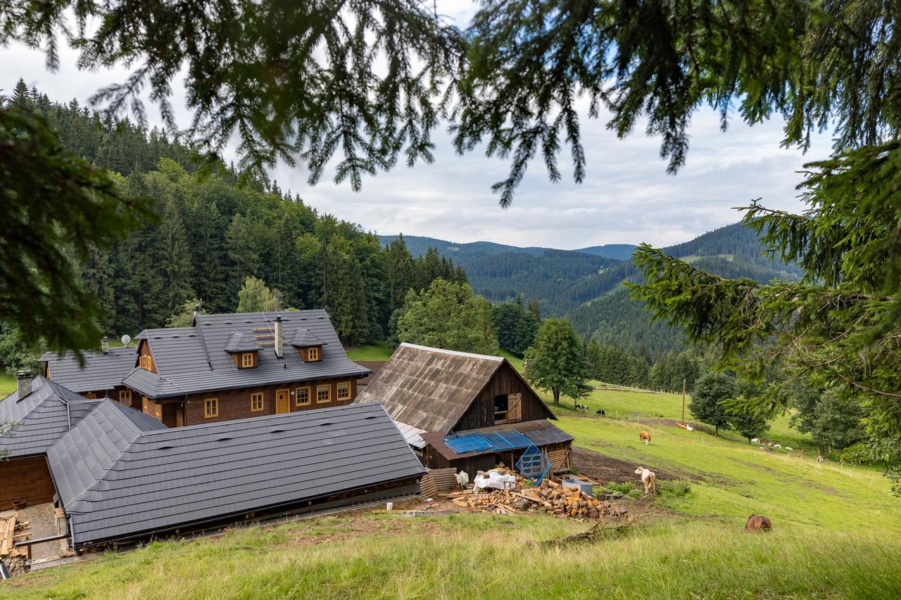 Statek U Rajmunda Zemedelska Farma Villa Velké Karlovice Buitenkant foto